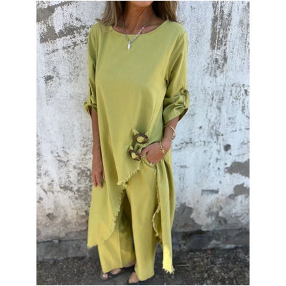 🎉2025 Women's Irregular Dress and Loose Fit Pants（The more you buy, the higher the discount）