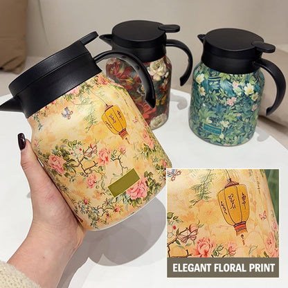 🔥Limited Sale 51% OFF🔥1000ml Vacuum Insulated Teapot with Strainer