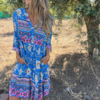 🌸Spring Specials🌸Casual Floral V-Neck Button Closure Dress