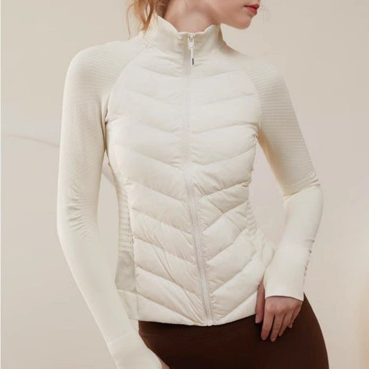 💖Limited Sale 50% OFF💖Women's Lightweight Sports Down Jacket with Thumb Holes