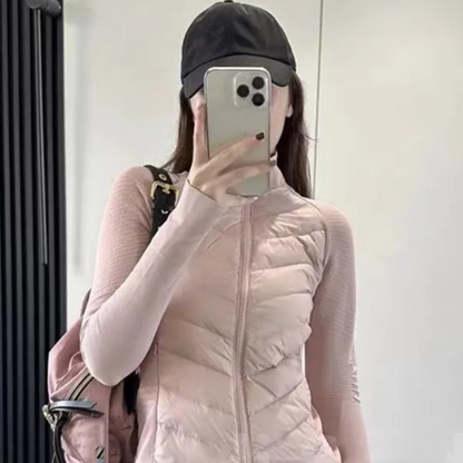 💖Limited Sale 50% OFF💖Women's Lightweight Sports Down Jacket with Thumb Holes