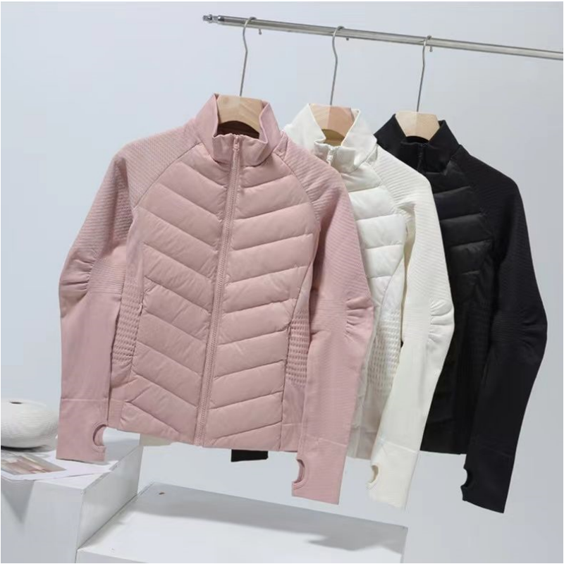 💖Limited Sale 50% OFF💖Women's Lightweight Sports Down Jacket with Thumb Holes