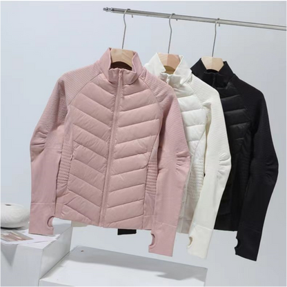 💖Limited Sale 50% OFF💖Women's Lightweight Sports Down Jacket with Thumb Holes