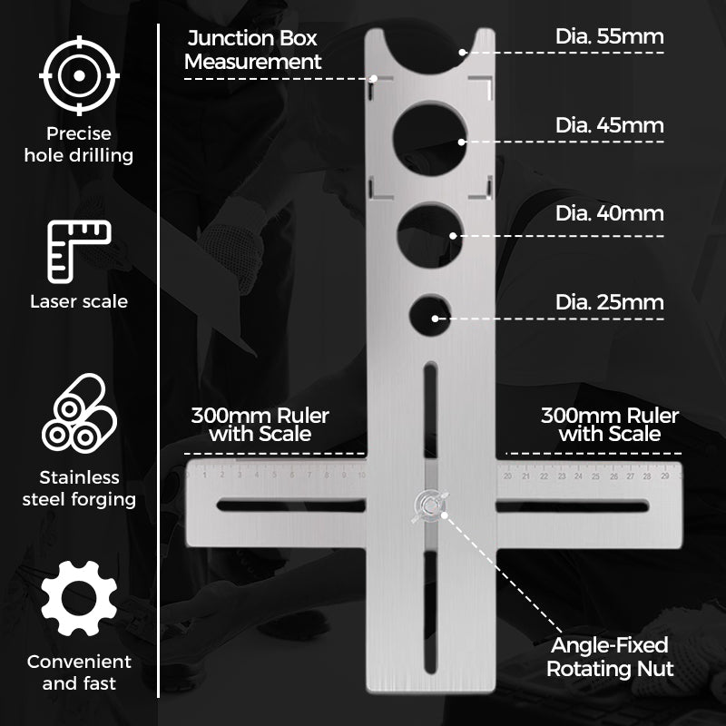 🔥Limited Sale 50% OFF🔥Tools Revolution💪Ceramic Tile Hole Locator