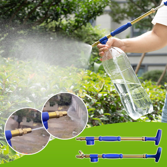 🔥Spring Arrival Hot Sale - 49% OFF🔥 Double-ended Copper Rod Reciprocating Air Pressure Manual Spray Gun for Watering Flowers