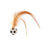 Interaktiver Hüpfball für Katzen mit Federn