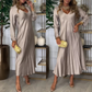 💖Limited Time Sale 50% OFF💖Women's Elegant Glossy Maxi Dress