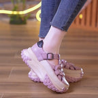 🔥LIMITED SALE 50% OFF🔥Women’s Retro Hollowed Soft Leather Casual Platform Shoes