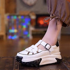 🔥LIMITED SALE 50% OFF🔥Women’s Retro Hollowed Soft Leather Casual Platform Shoes