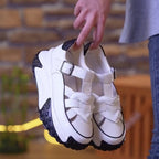 🔥LIMITED SALE 50% OFF🔥Women’s Retro Hollowed Soft Leather Casual Platform Shoes