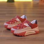 🔥LIMITED SALE 50% OFF🔥Women’s Retro Hollowed Soft Leather Casual Platform Shoes