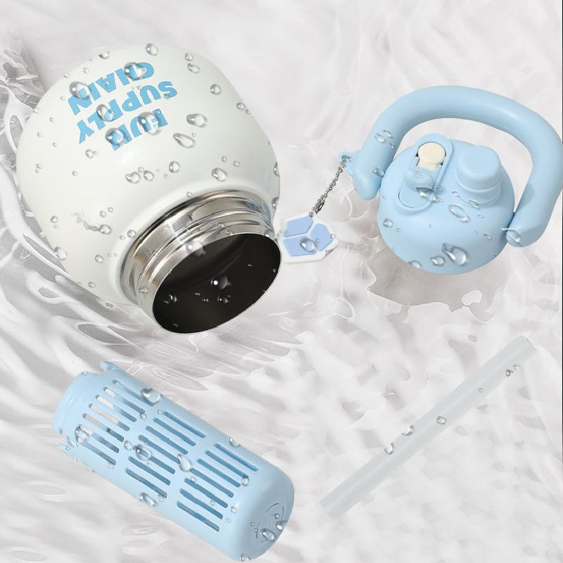 🔥LIMITED SALE 50% OFF🔥Cute Insulated Mug with Straws
