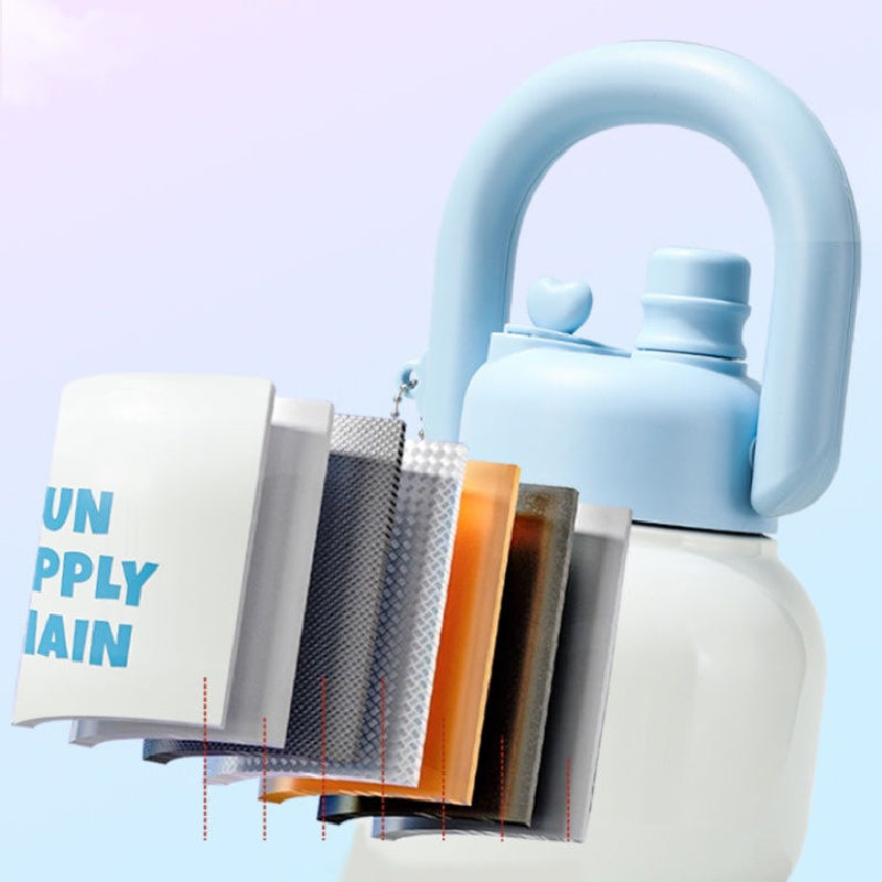 🔥LIMITED SALE 50% OFF🔥Cute Insulated Mug with Straws