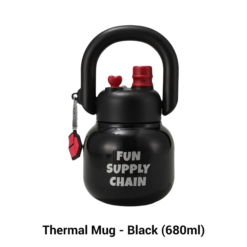 🔥LIMITED SALE 50% OFF🔥Cute Insulated Mug with Straws