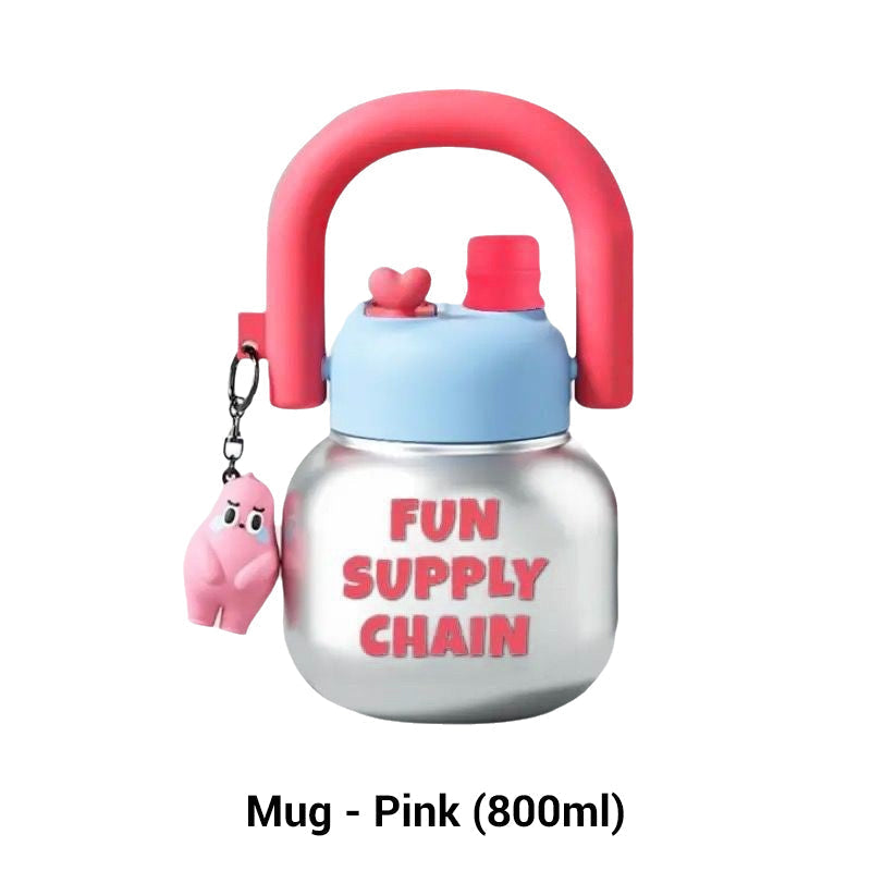 🔥LIMITED SALE 50% OFF🔥Cute Insulated Mug with Straws