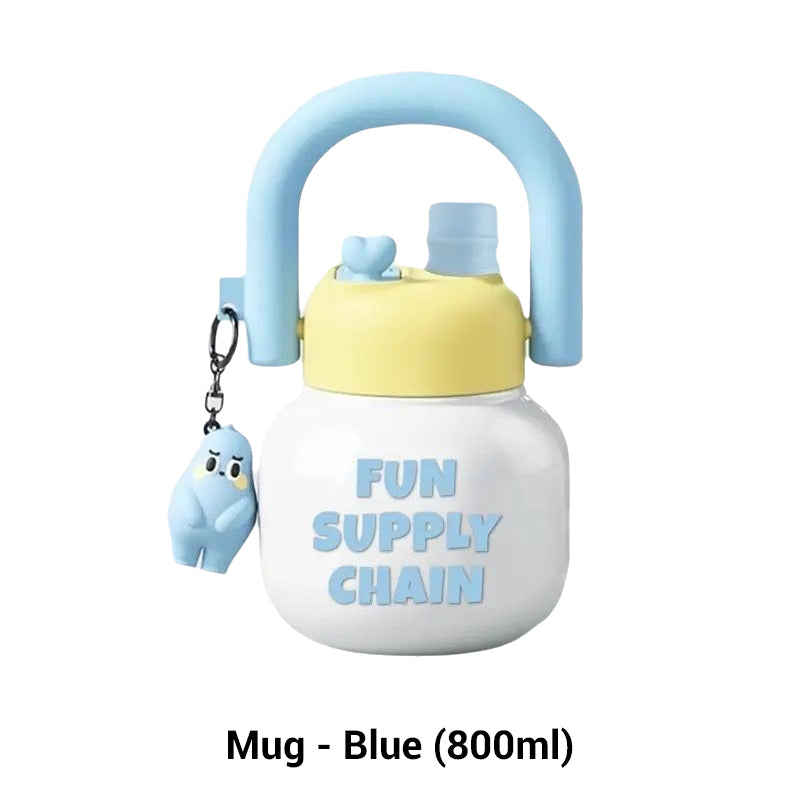 🔥LIMITED SALE 50% OFF🔥Cute Insulated Mug with Straws