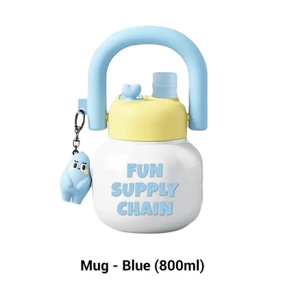 🔥LIMITED SALE 50% OFF🔥Cute Insulated Mug with Straws