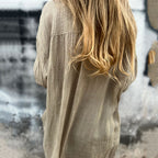 💖Limited Sale 50% OFF💖Women's Oversized Linen Button-Up Shirt