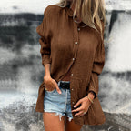💖Limited Sale 50% OFF💖Women's Oversized Linen Button-Up Shirt