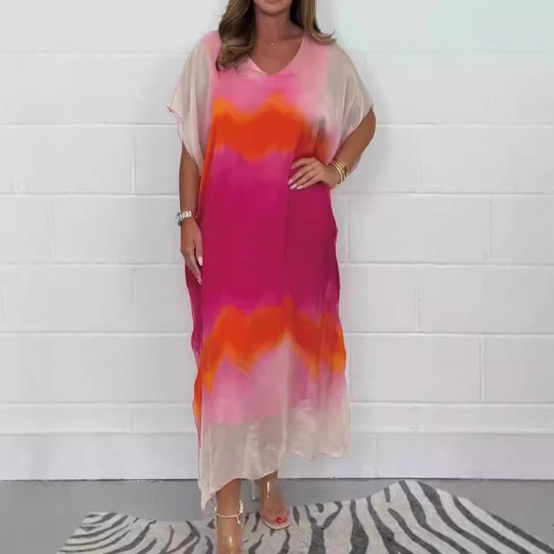 🔥Big price reduction💃Women's Comfortable Flowy Tie Dye Dress