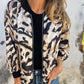 🌸Spring Specials🌸 Women's Zebra Print Zipper Bomber Jacket