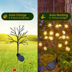 🔥LIMITED SALE 50% OFF🔥Outdoor Waterproof Cherry Blossom  Multicolor Solar Garden Lights