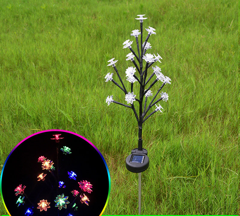 🔥LIMITED SALE 50% OFF🔥Outdoor Waterproof Cherry Blossom  Multicolor Solar Garden Lights