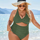 💖Limited Sale 50% OFF💖Womens Push-up Tummy Control Bathing Suits V-neck Cutout Swimsuits