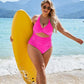 💖Limited Sale 50% OFF💖Womens Push-up Tummy Control Bathing Suits V-neck Cutout Swimsuits