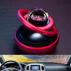🔥LIMITED SALE 50% OFF🔥Solar Rotating Double Ring Suspension Car Aromatherapy Ornament