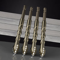 🔥Suitable for all scenarios🔥4-Piece Diamond Grit Drill Bit Set - Tile/Glass/Marble/Concrete Drill Bits (2025 Upgraded 4-Flute Eccentric Design)