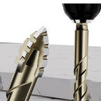 🔥Suitable for all scenarios🔥4-Piece Diamond Grit Drill Bit Set - Tile/Glass/Marble/Concrete Drill Bits (2025 Upgraded 4-Flute Eccentric Design)