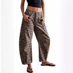 👖✨Spring Specials✨Casual Loose Leopard Print Pants with Pockets