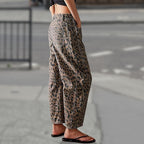👖✨Spring Specials✨Casual Loose Leopard Print Pants with Pockets