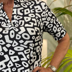 ✨Big price reduction！🔥✨Women's Casual Short Sleeve V-Neck Printed Dress
