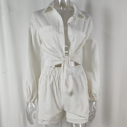 🩷Limited Sale 50% OFF🩷2-Piece Set-Women's Summer Shirt and Shorts