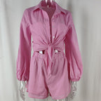 🩷Limited Sale 50% OFF🩷2-Piece Set-Women's Summer Shirt and Shorts