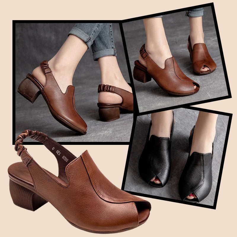 🌸Spring Specials🌸Women's Peep Toe Chunky Heel Sandals