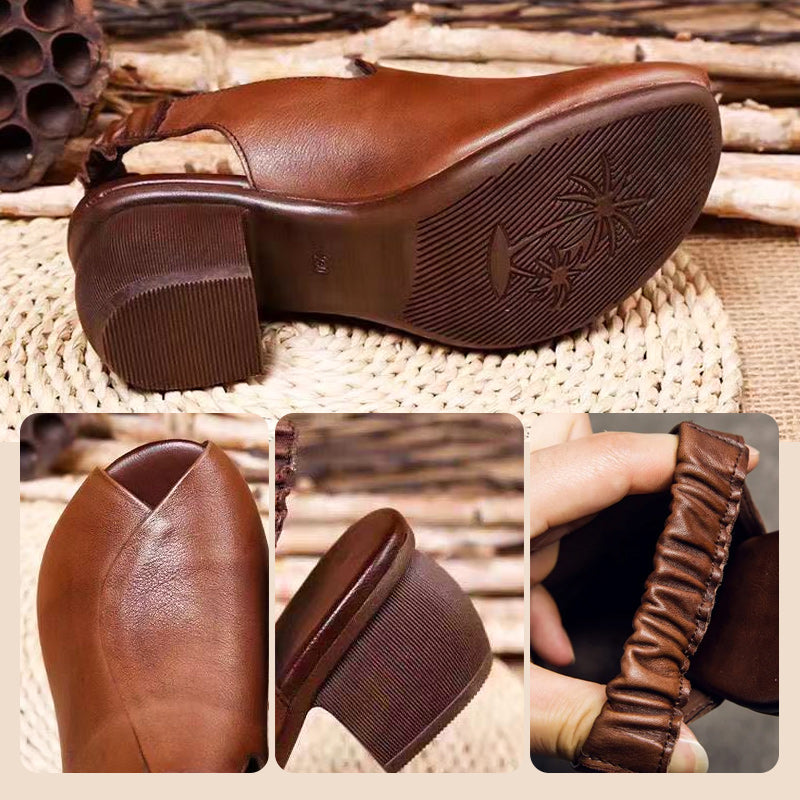 🌸Spring Specials🌸Women's Peep Toe Chunky Heel Sandals