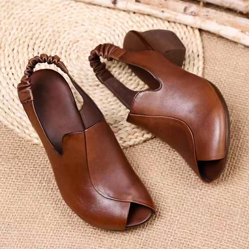 🌸Spring Specials🌸Women's Peep Toe Chunky Heel Sandals