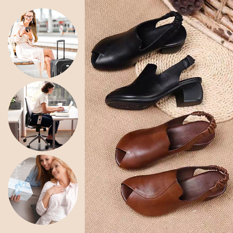 🌸Spring Specials🌸Women's Peep Toe Chunky Heel Sandals