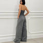 ⏳Limited Time 50% Off💥Women's Sleeveless Button-Front Jumpsuit