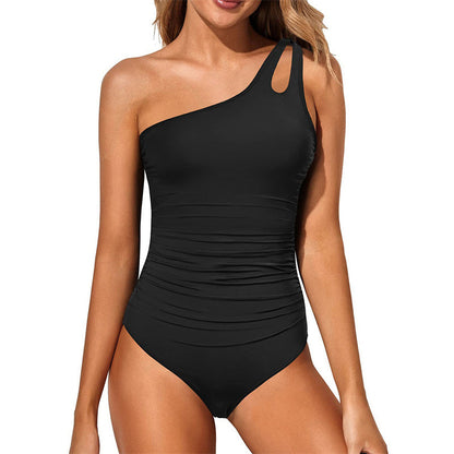 🍹Summer Hot Sales 50%OFF☀️Women’s One Shoulder One-Piece Swimsuit