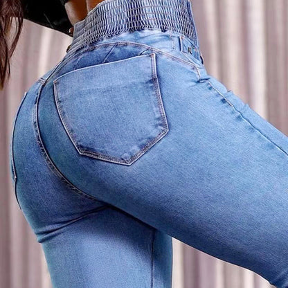 💖Big price reduction！💖Stretch flare jeans with a high waist