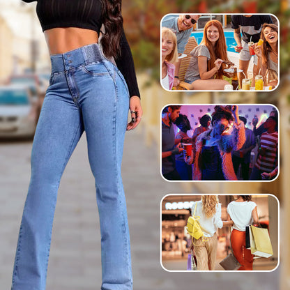 💖Big price reduction！💖Stretch flare jeans with a high waist