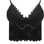 💕Spring New💕Women Floral Lace Lace Longline Bra Crop Top