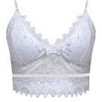 💕Spring New💕Women Floral Lace Lace Longline Bra Crop Top
