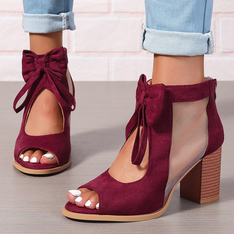 ✨Spring Specials✨Women’s Bow Open-Toe Chunky Heel Sandals