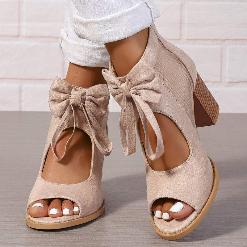 ✨Spring Specials✨Women’s Bow Open-Toe Chunky Heel Sandals