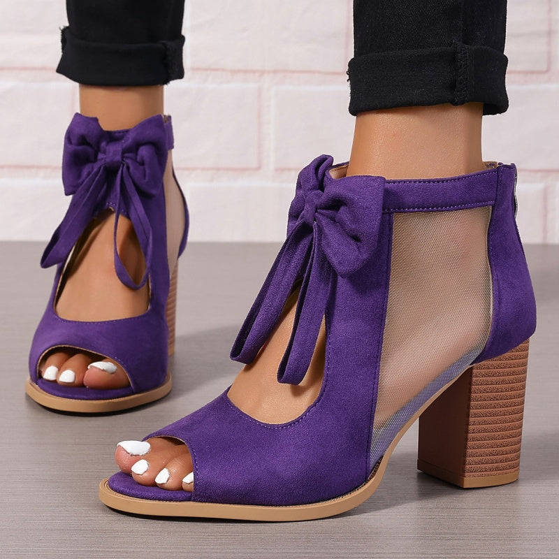 ✨Spring Specials✨Women’s Bow Open-Toe Chunky Heel Sandals